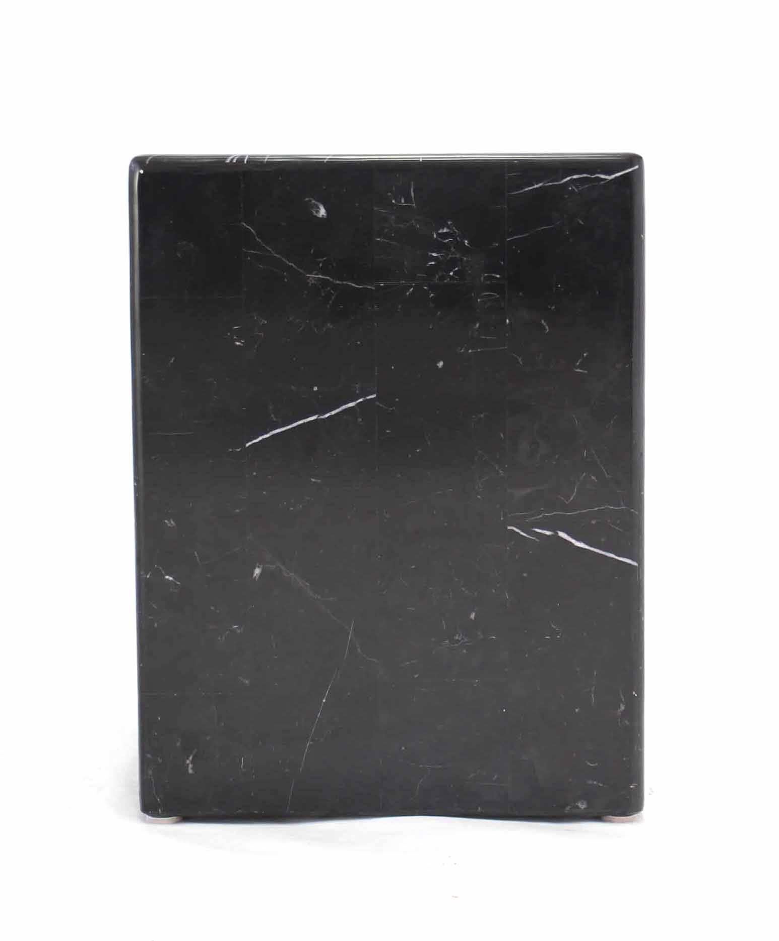 American Black Marble Cube Shape Pedestal
