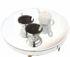 WMF Porcelain Tea Pot in Hammered Metal Insulated Cover