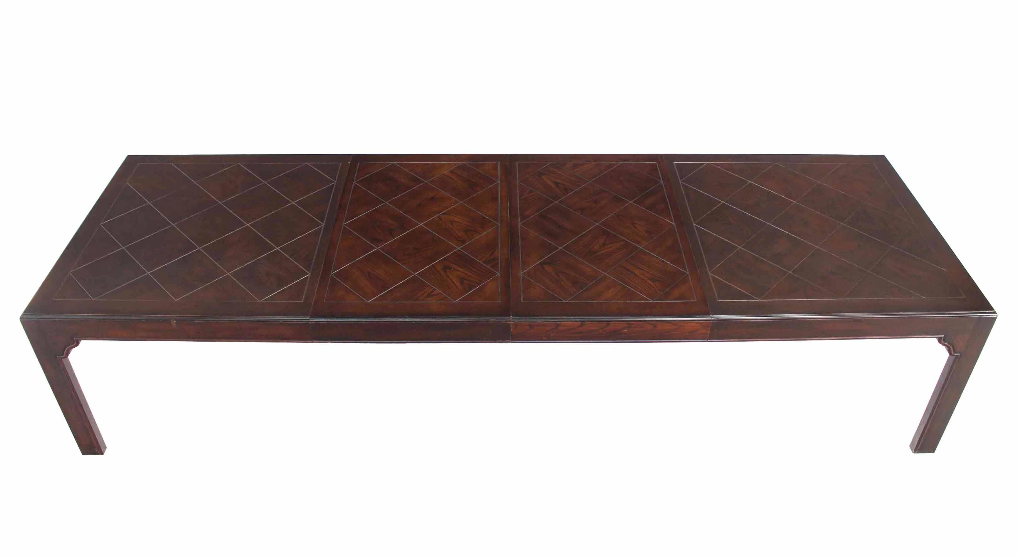 American Large Dining Table with Two Extension Boards For Sale