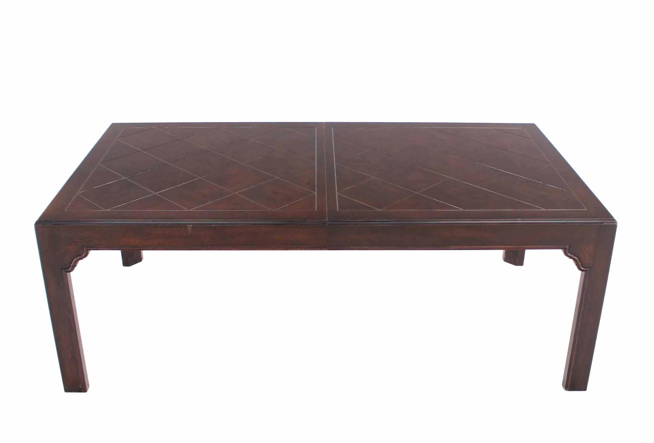 Lacquered Large Dining Table with Two Extension Boards For Sale