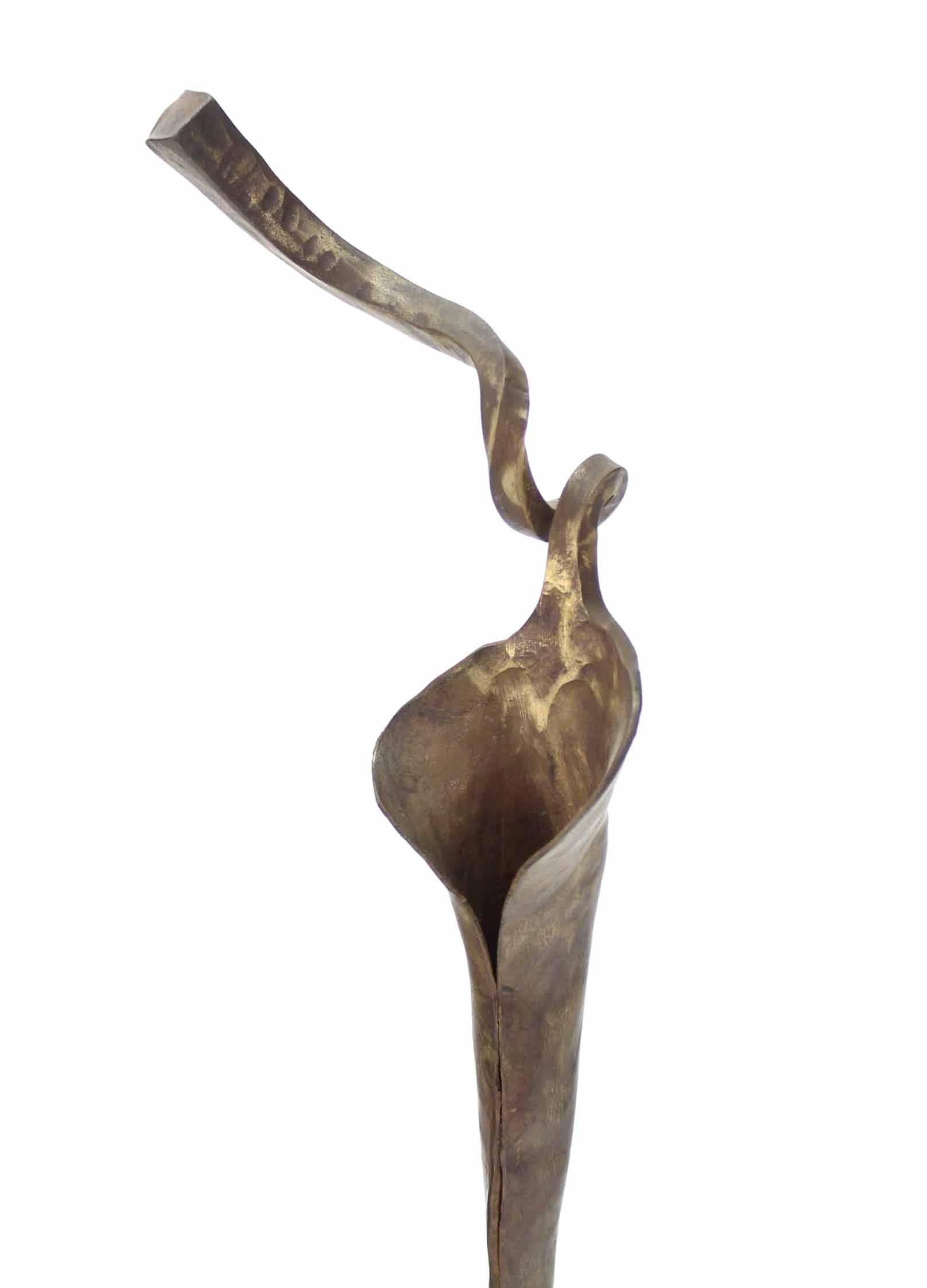 American Hammered Bronze Candle Holder Stick
