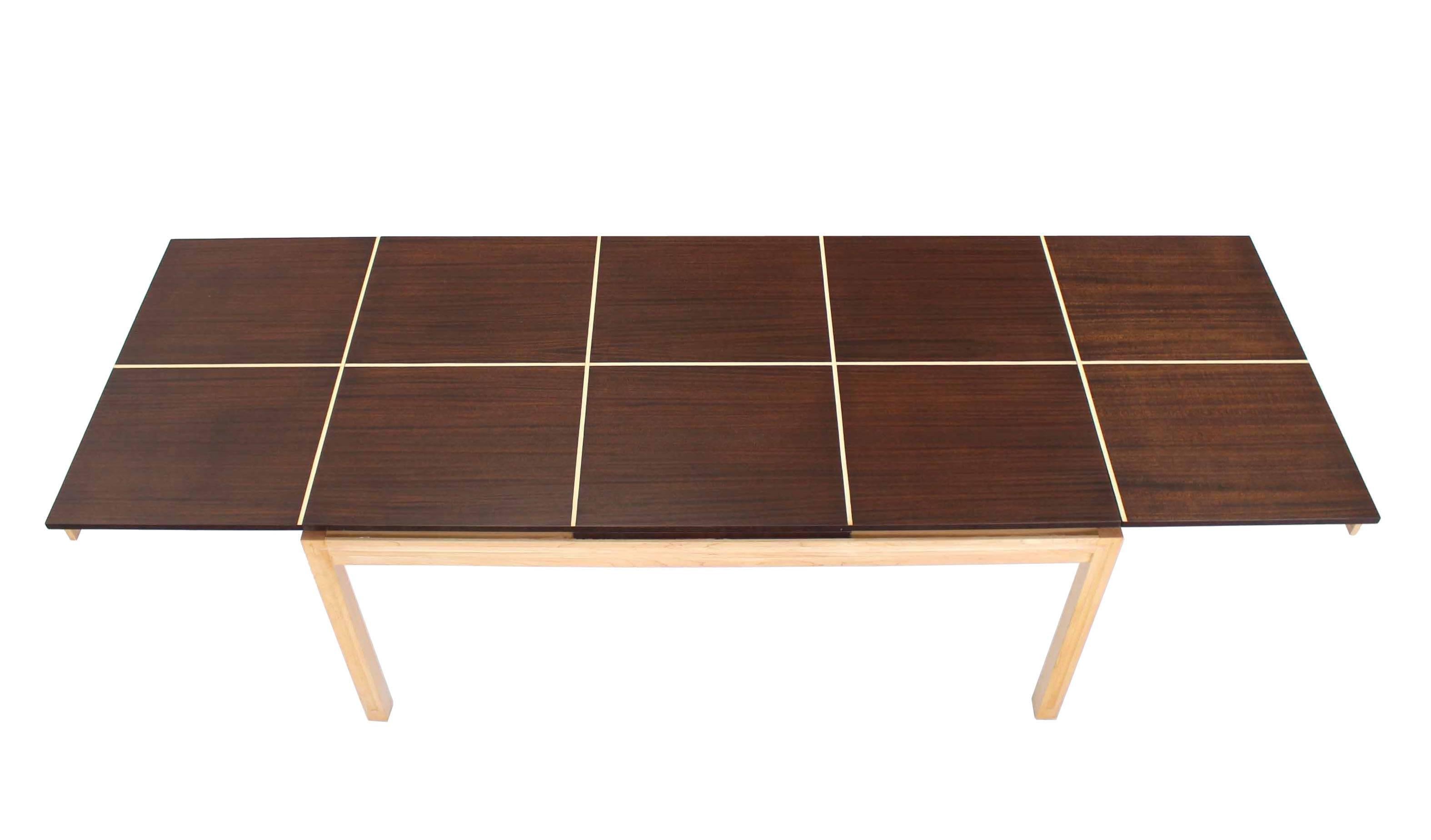 two tone dining table with leaf