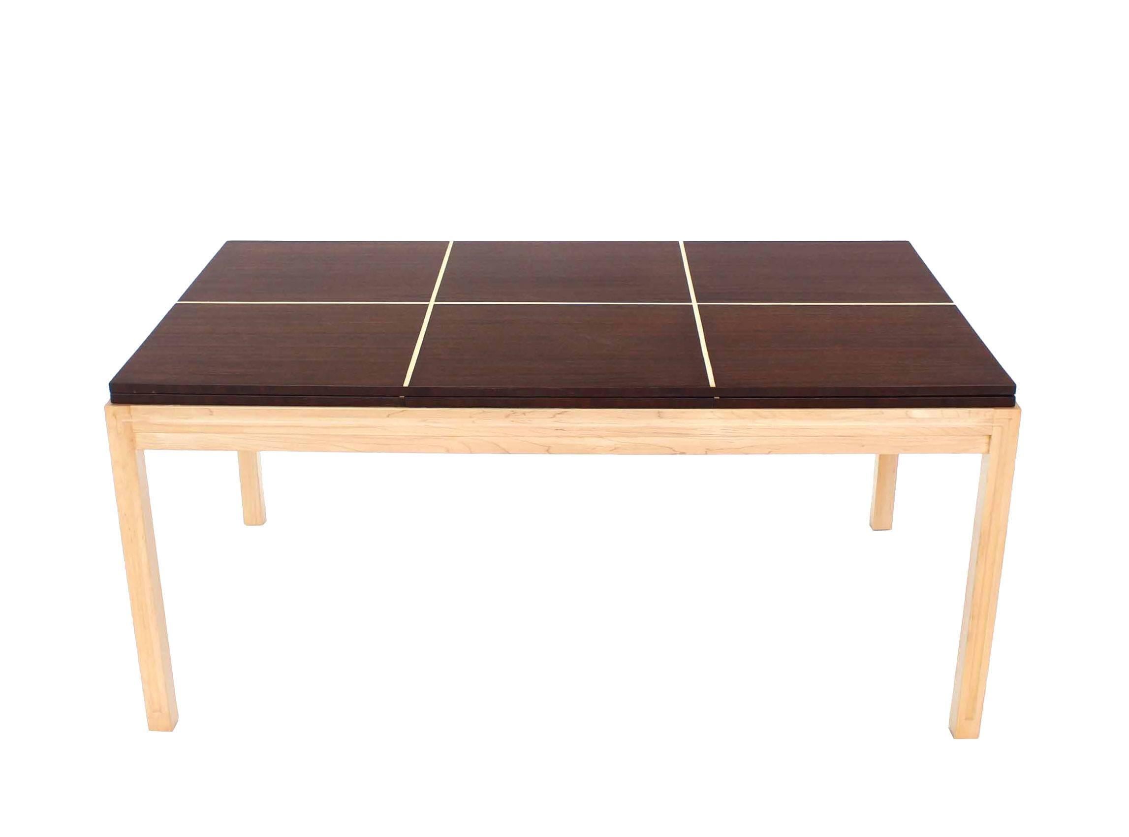 American Two tone Dining Table with Two Leaves For Sale