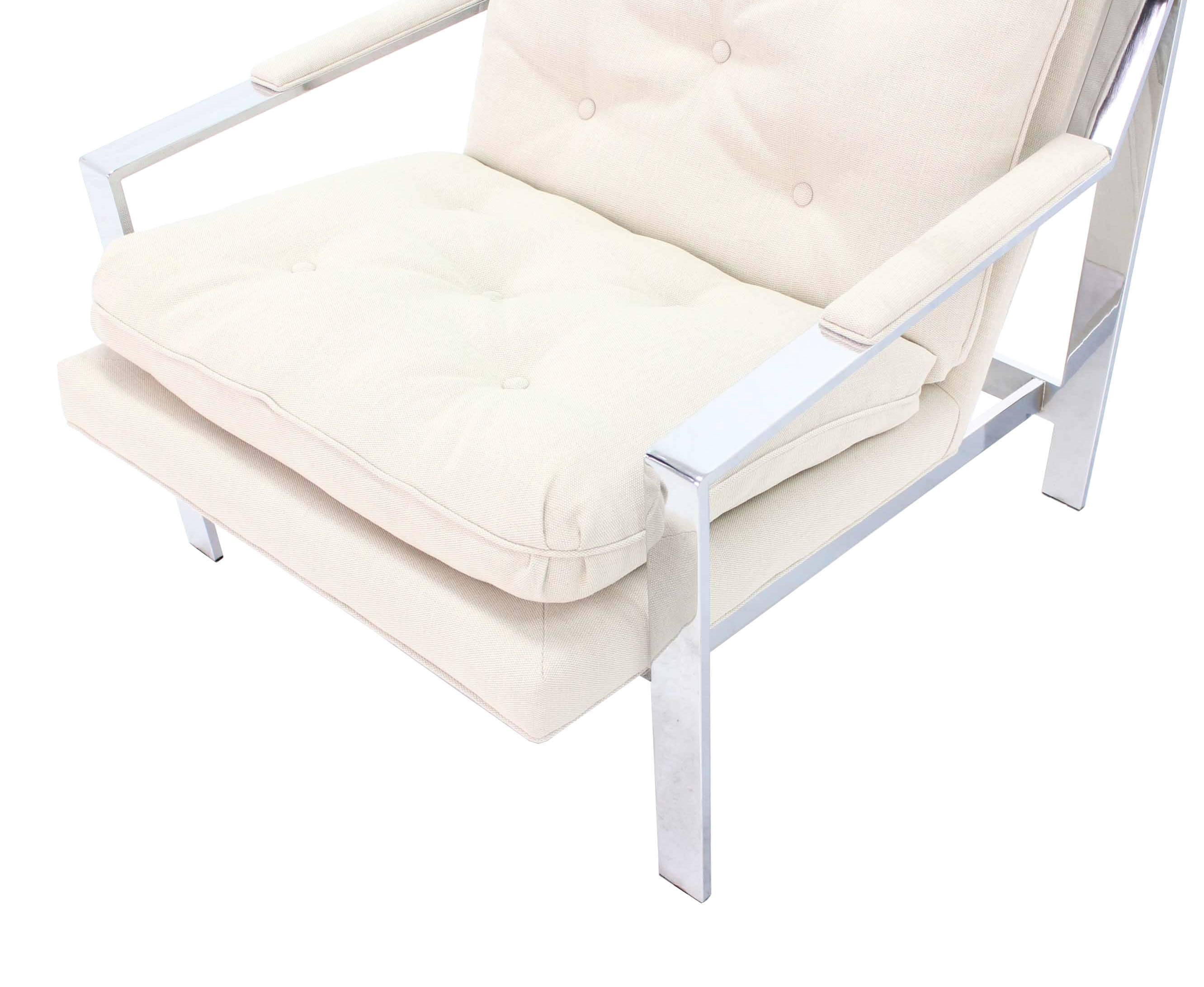 Cy Mann New Upholstery Lounge Chair (en anglais) Excellent état - En vente à Rockaway, NJ
