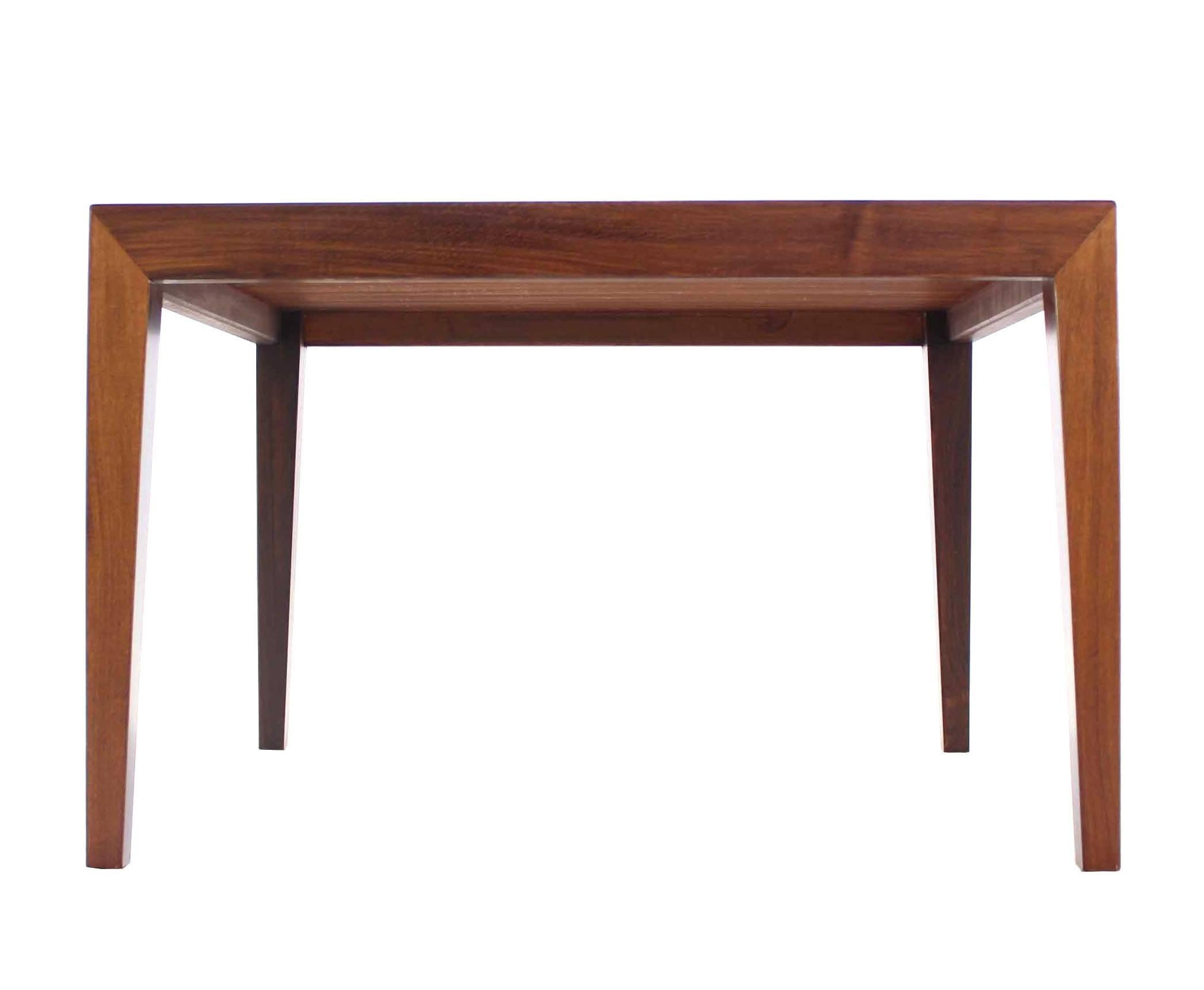 American Danish Modern Square Rosewood Coffee Table with Tiled Top   For Sale