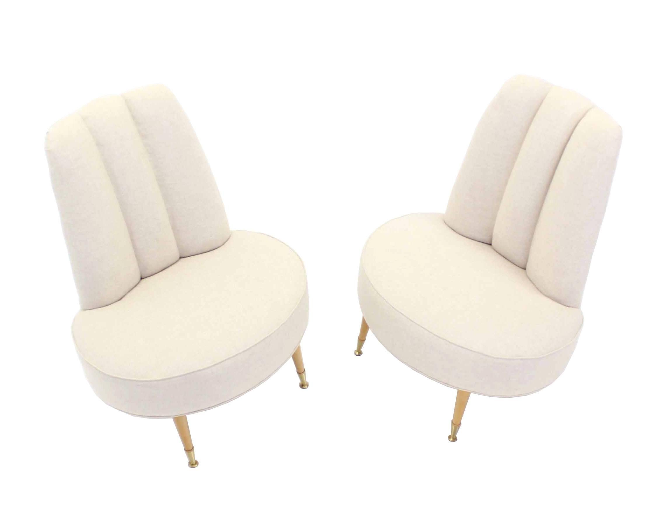 Very nice round seats mid century modern lounge slipper chairs