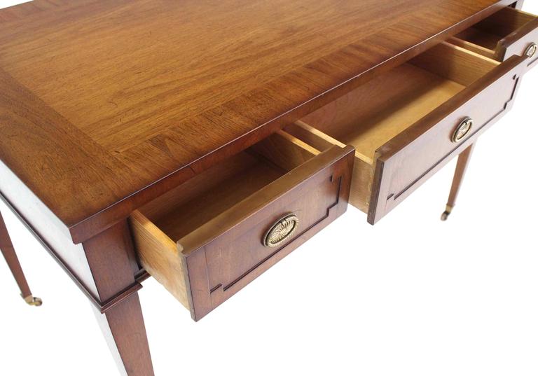 John Stuart Walnut Petite Desk at 1stdibs
