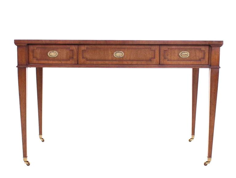 John Stuart Walnut Petite Desk at 1stdibs