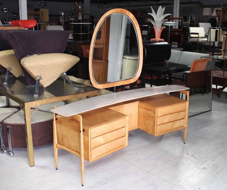 Mid Century Italian Modern Vanity Dressing Table For Sale At 1stdibs