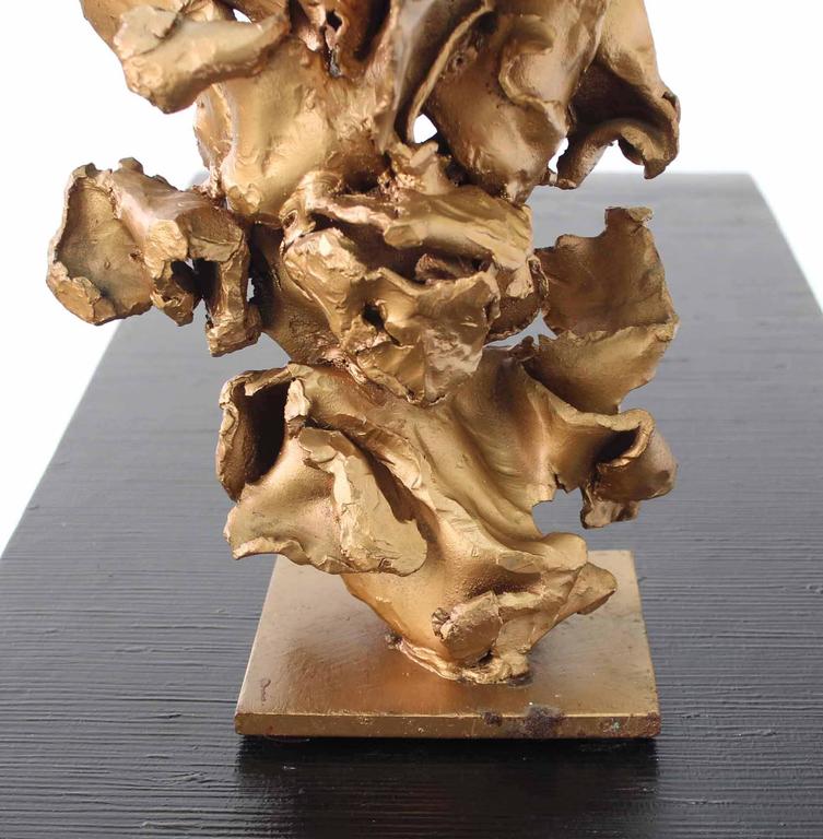 Saint Pierre and Miquelon Twisted Metal Flakes Abstract Sculpture For Sale
