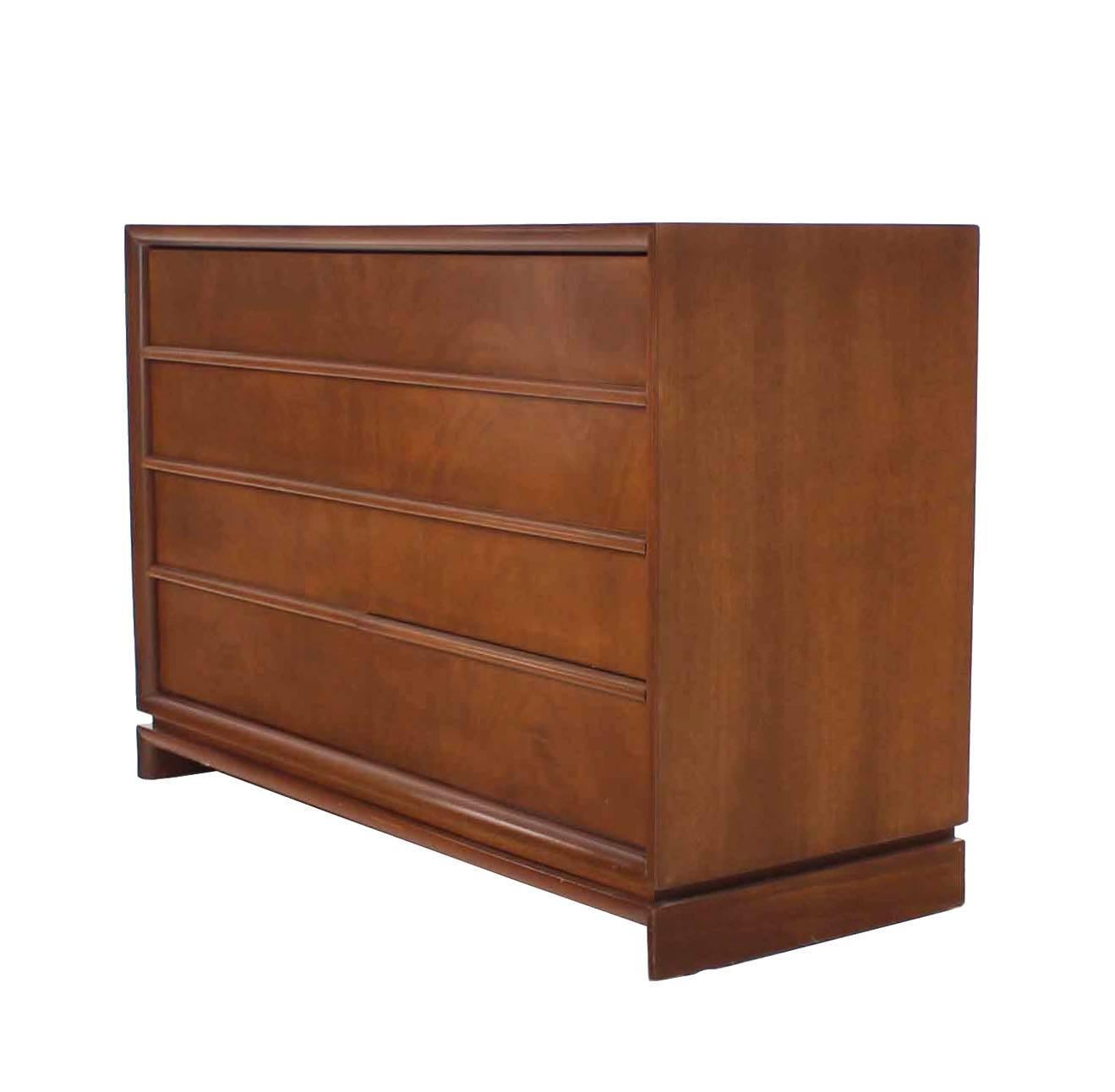 Lacquered Mid-Century Modern Four-Drawer Chest Dresser