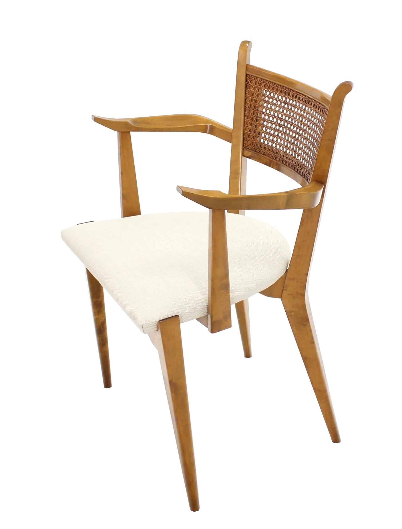 Set of Six Mid-Century Swedish Modern Dining Chairs by Edmund Spence In Excellent Condition For Sale In Rockaway, NJ