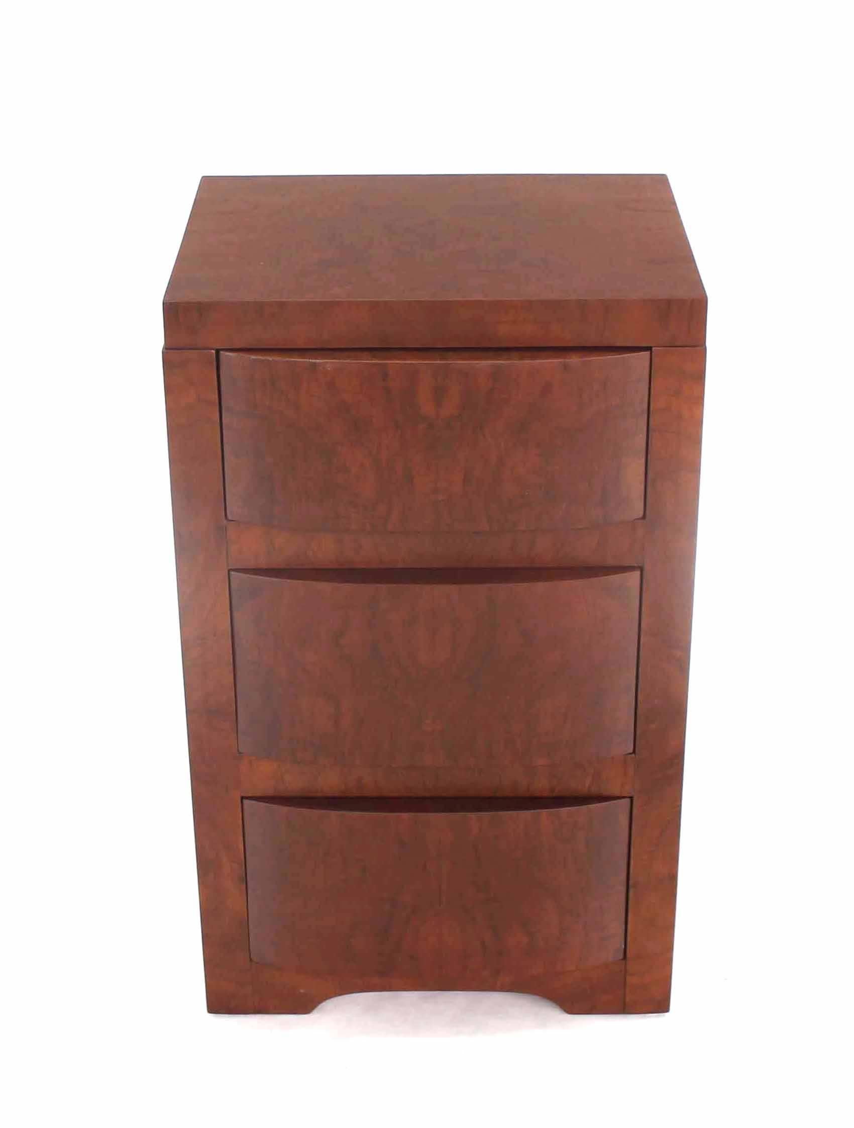 art deco side table with drawers