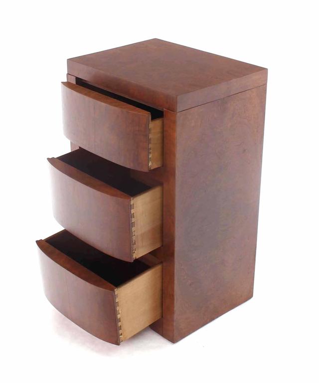 ThreeDrawer Art Deco End Table or Nightstand For Sale at 1stDibs art