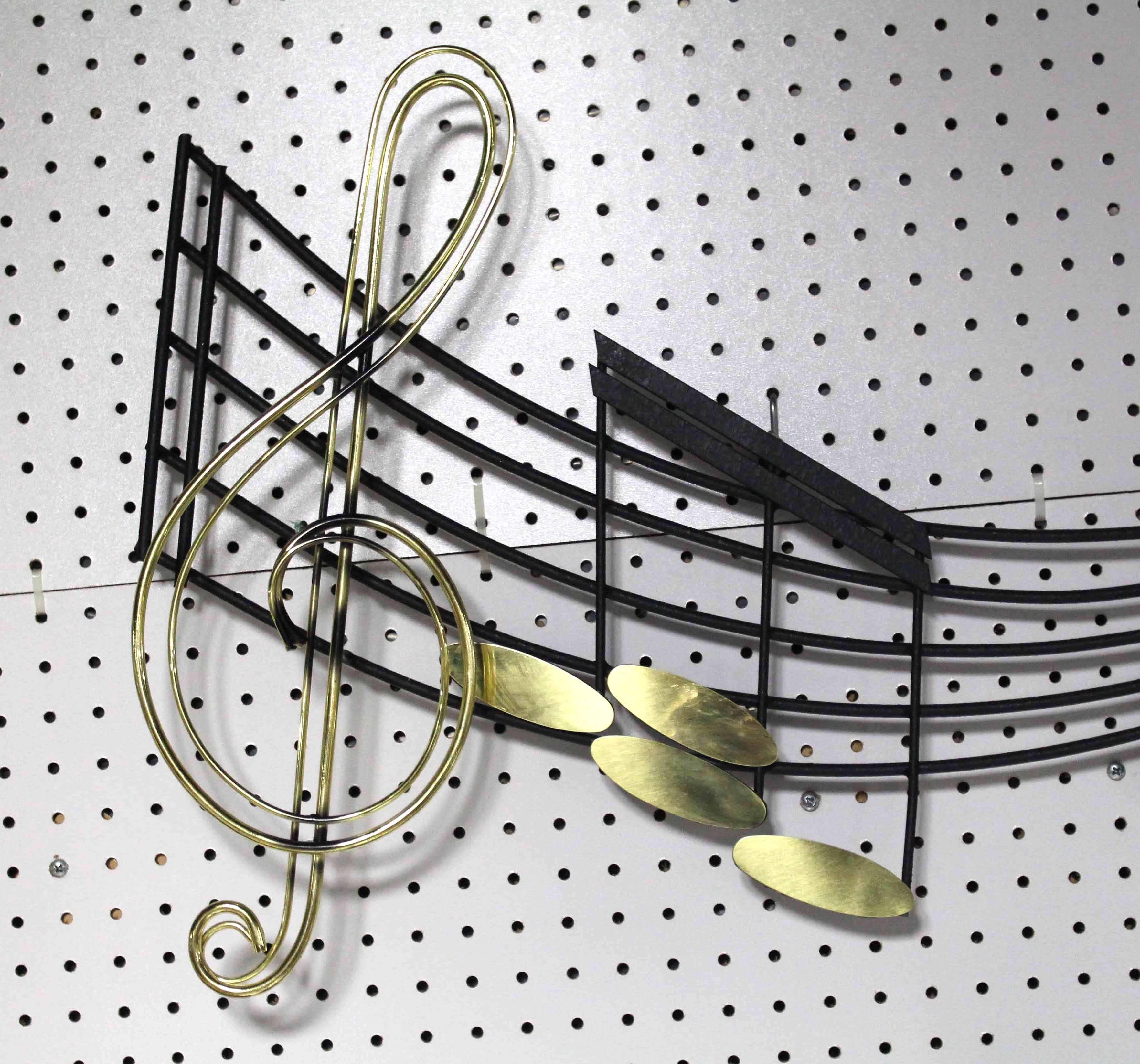 American Music Notes Sculpture Signed Curtis Jere