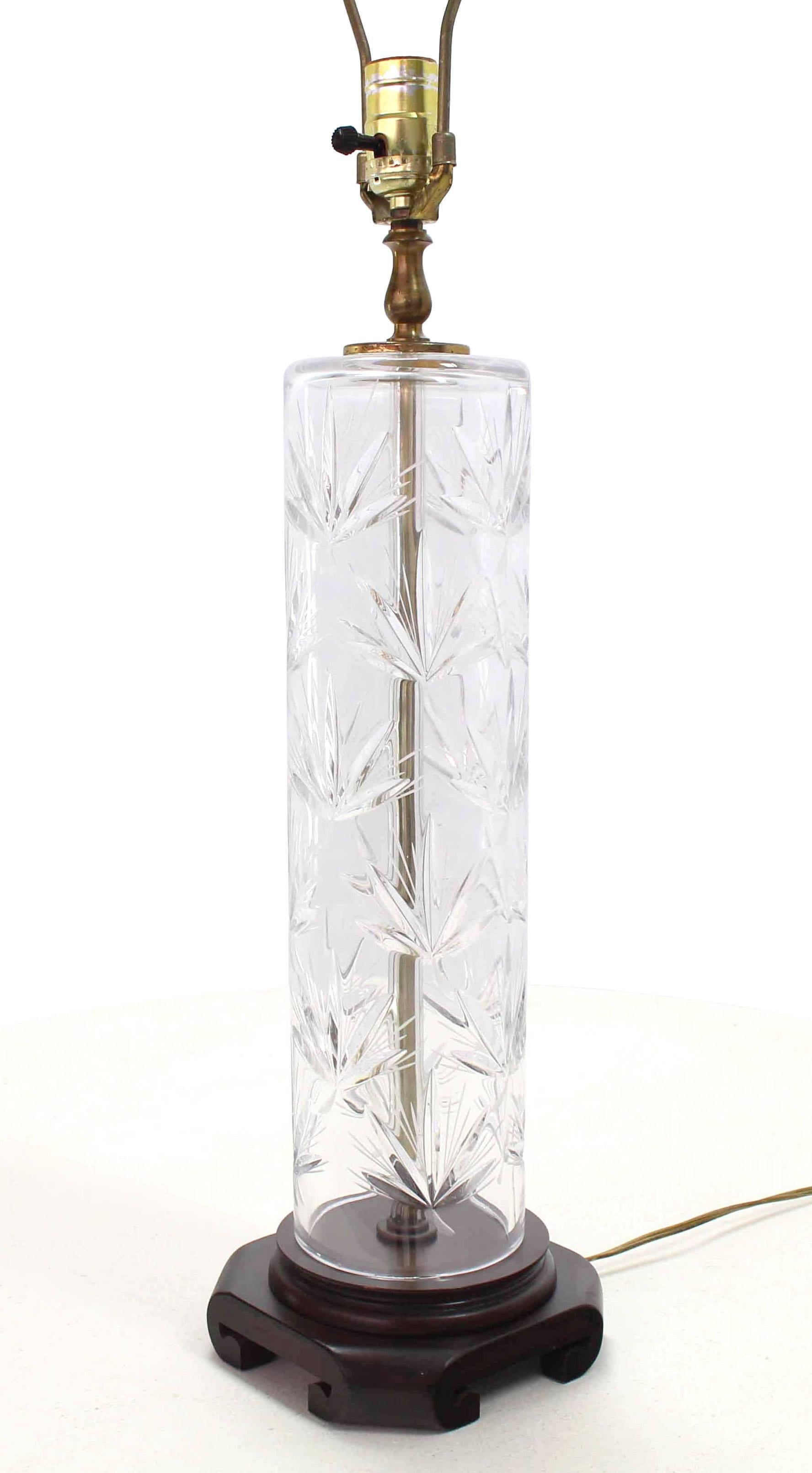 cylinder crystal lamp
