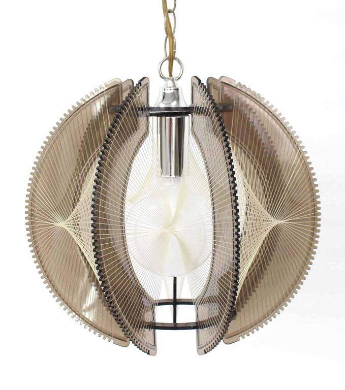 Smoked Lucite MidCentury Modern Light Fixture at 1stDibs lucite light fixture