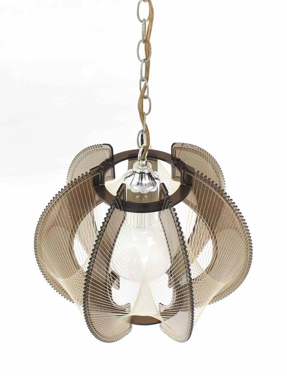 Smoked Lucite MidCentury Modern Light Fixture at 1stDibs lucite light fixture