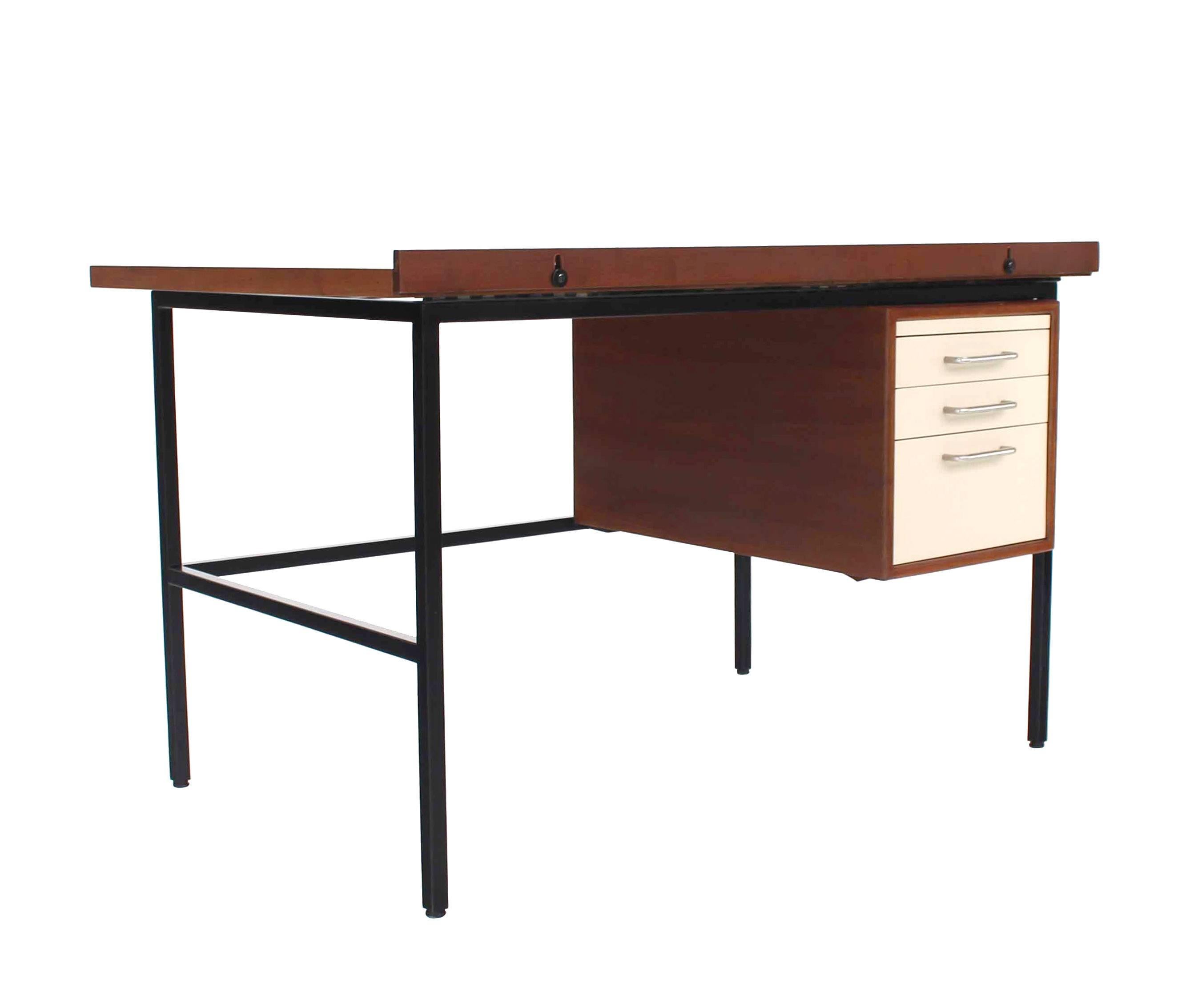 Blackened Walnut Lift Top Desk Drafting Table