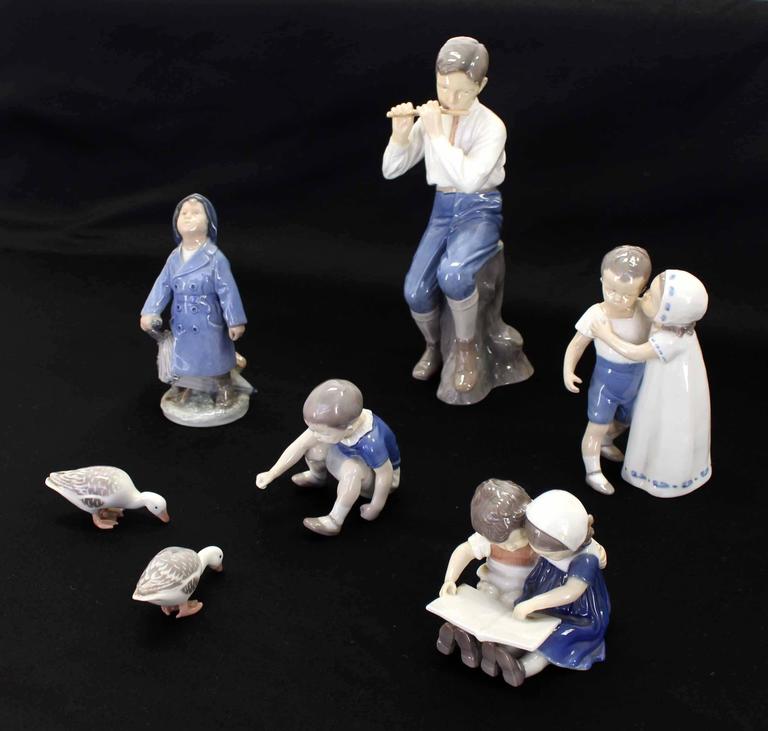 Set of Three Royal Copenhagen Porcelain Figurines 