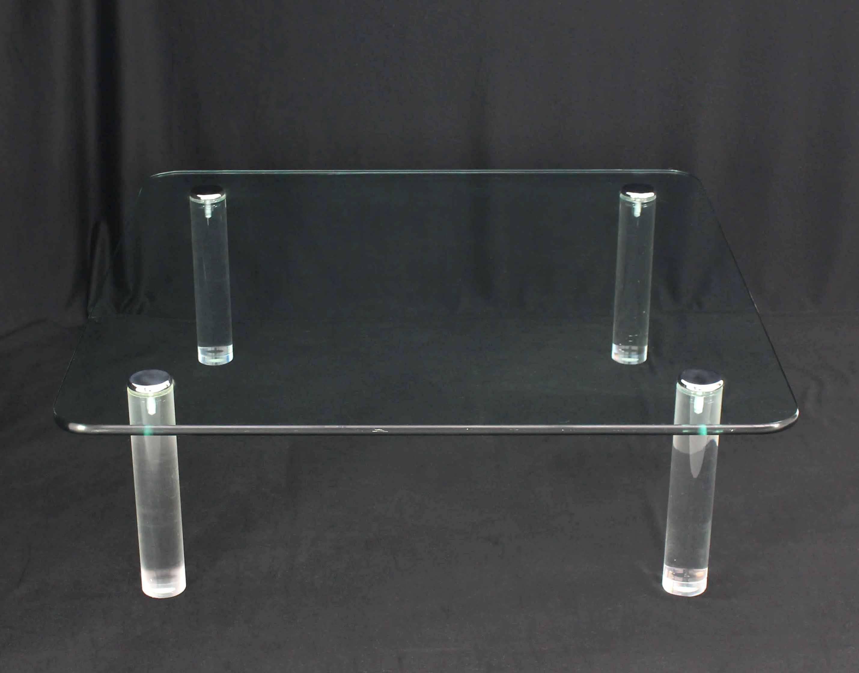 rectangular coffee table with rounded edges
