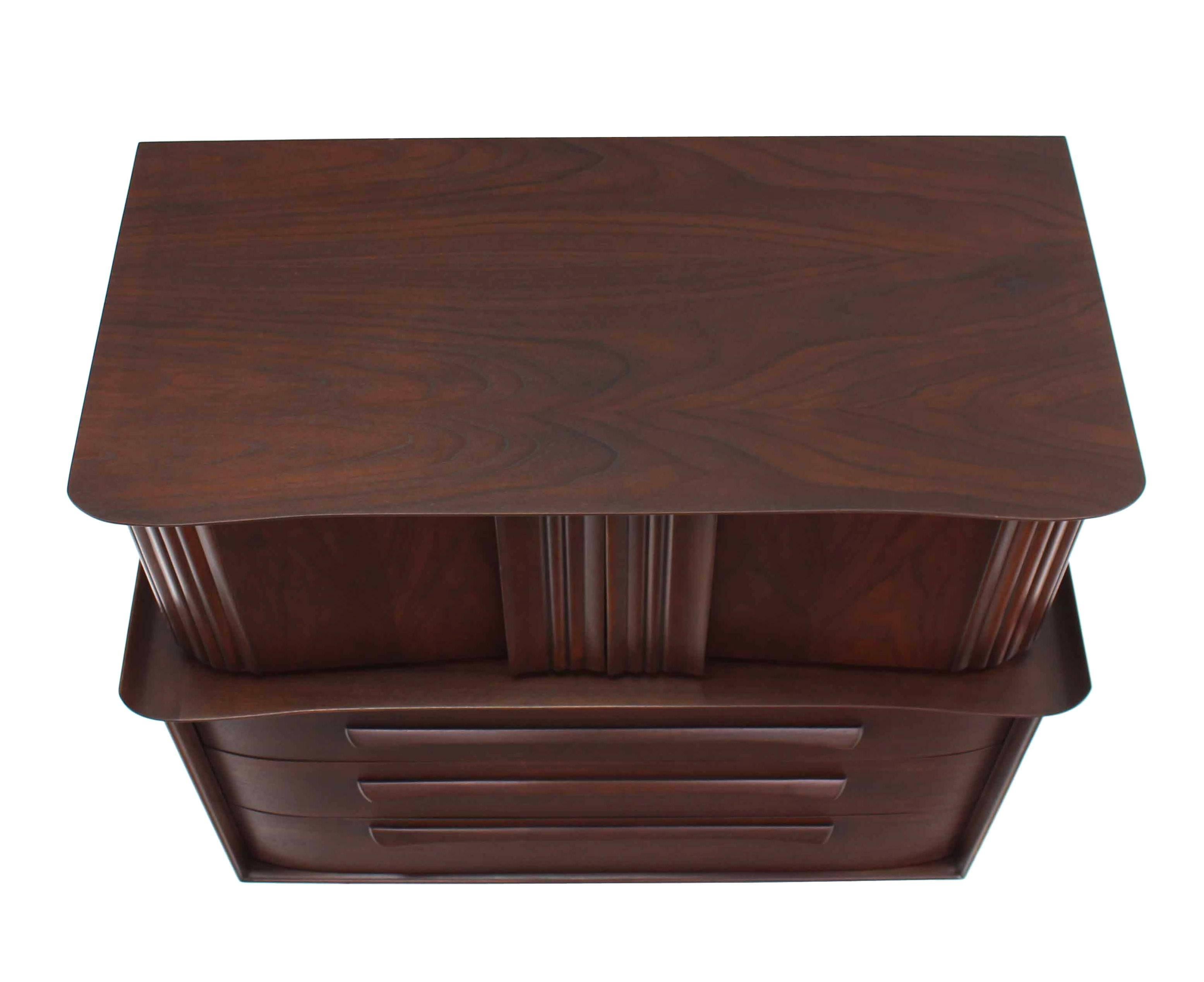 Mid-Century Modern Mid Century Modern Walnut High Chest Dresser