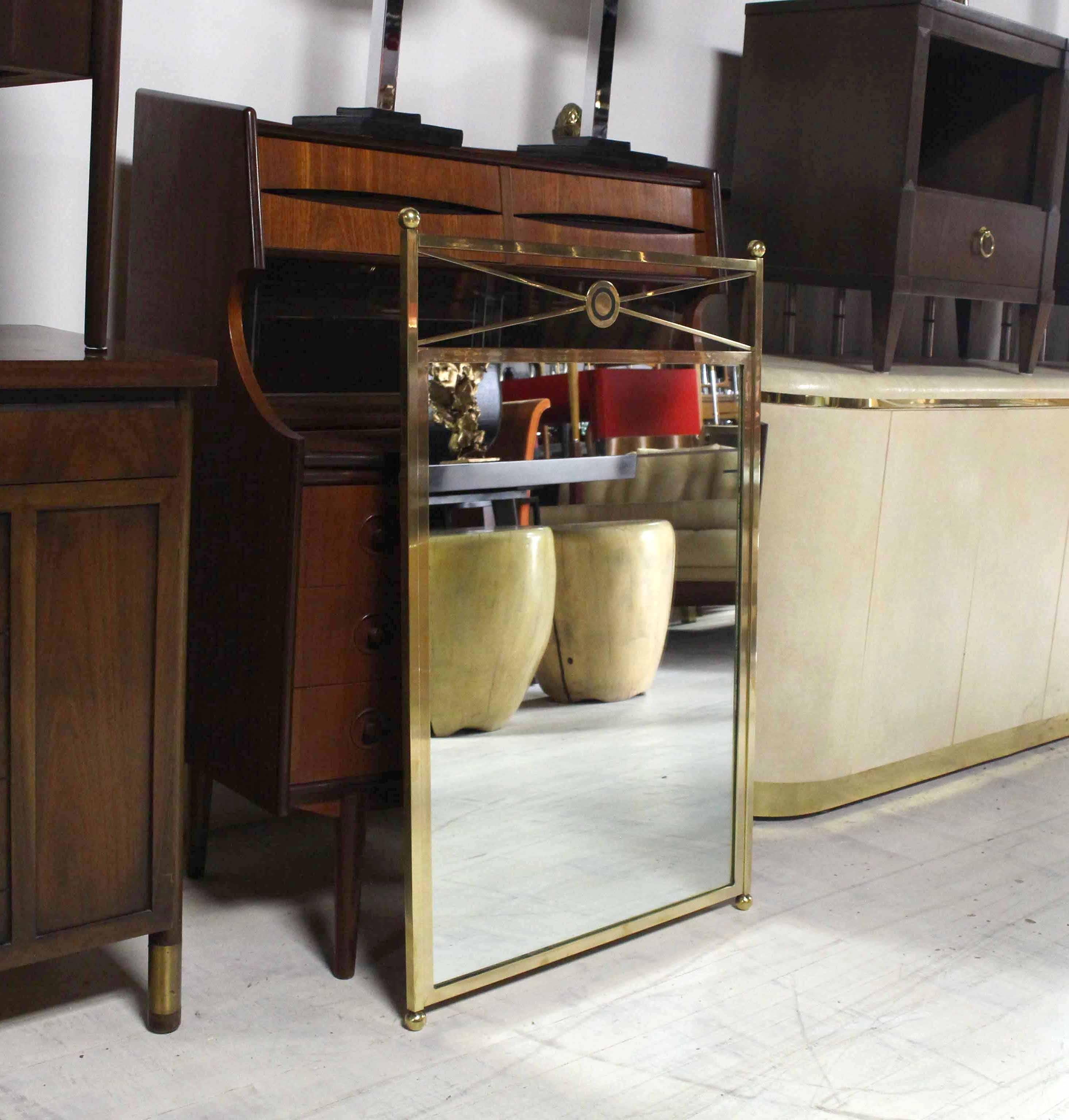 Very nice solid brass mirror.