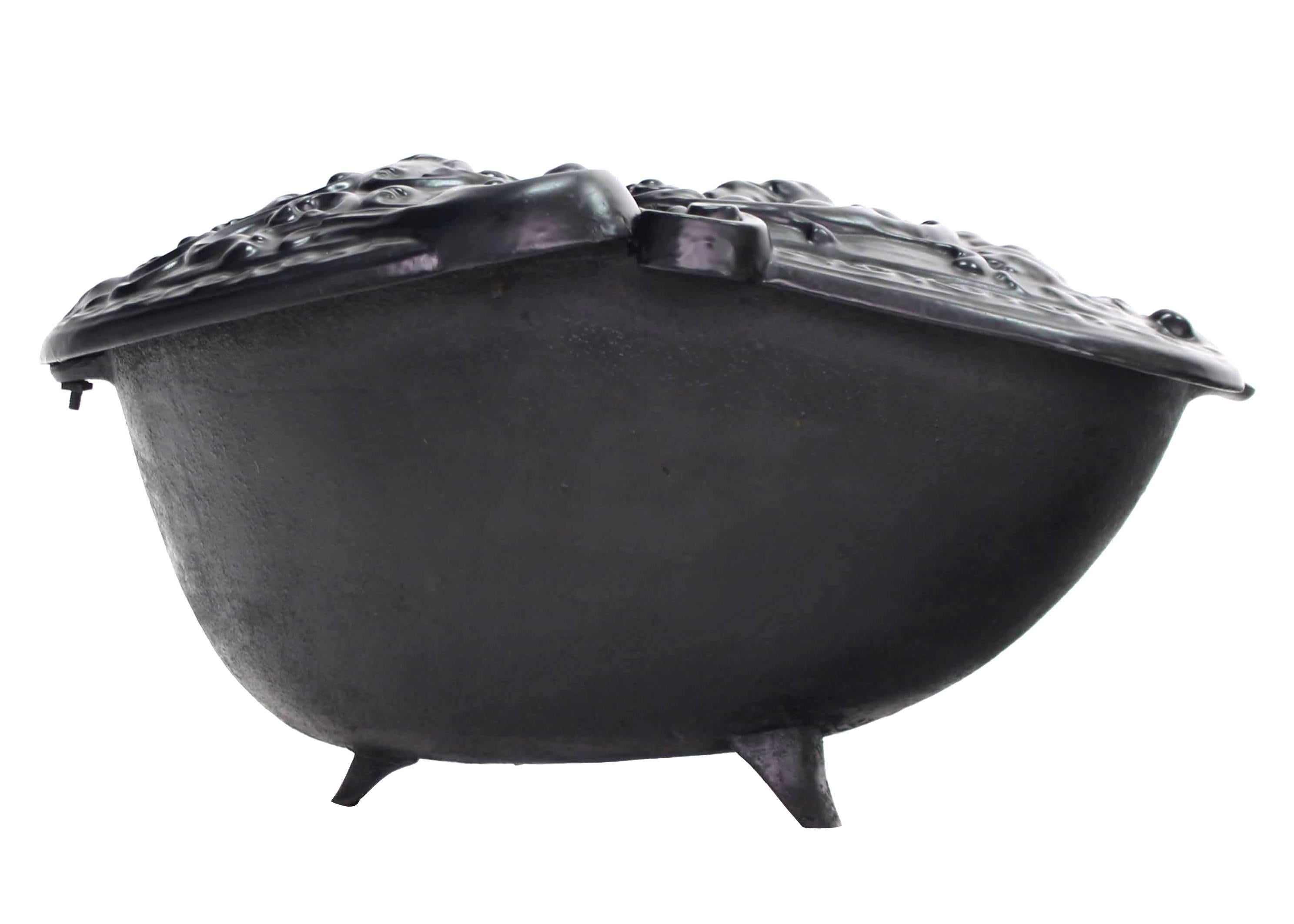 Mid-Century Modern Cast Iron Coal Box For Sale