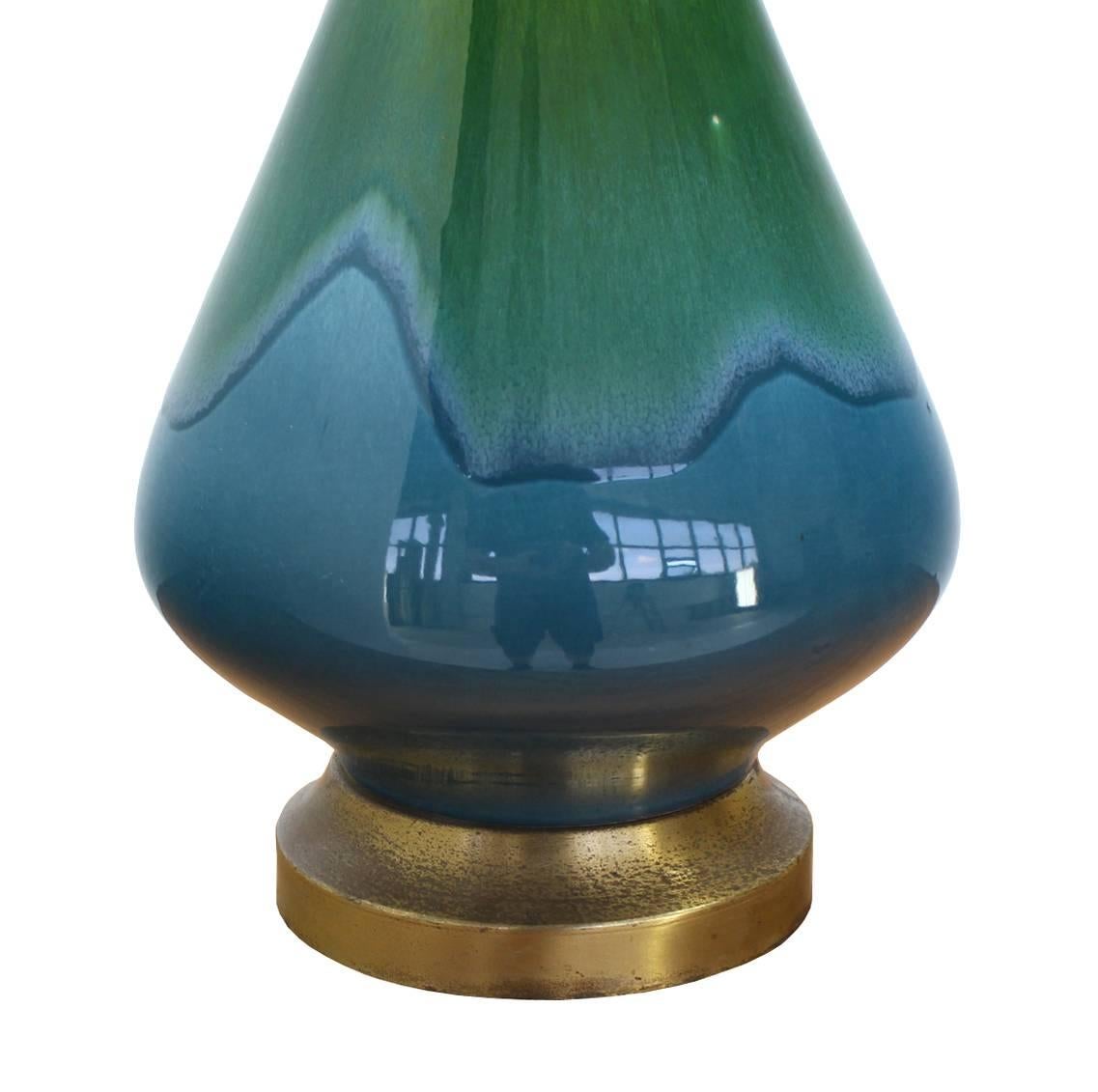 blue and green table lamps