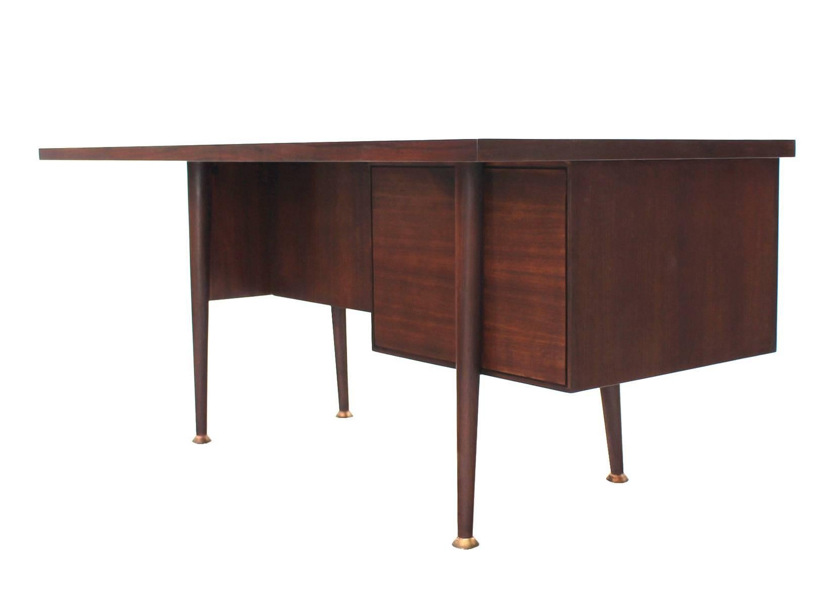 Large Executive Three-Drawer Desk or Writing Table For Sale 3