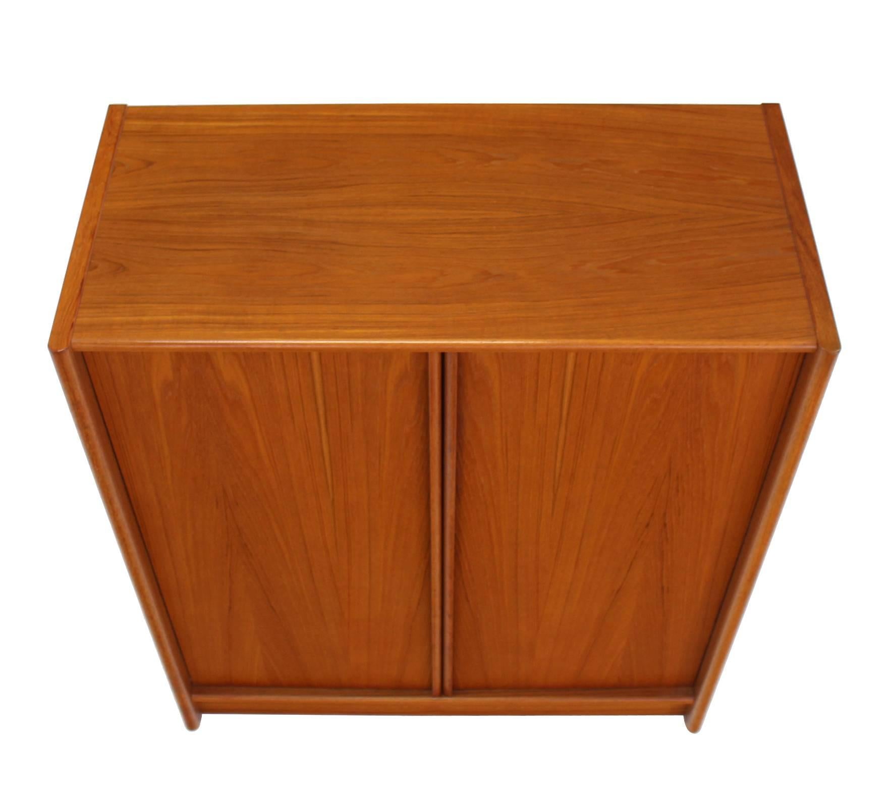 Mid-Century Modern Mid Century Danish Modern Teak Chifferobe Cabinet