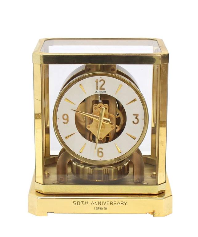JaegerLeCoultre Brass Atmos Clock at 1stDibs