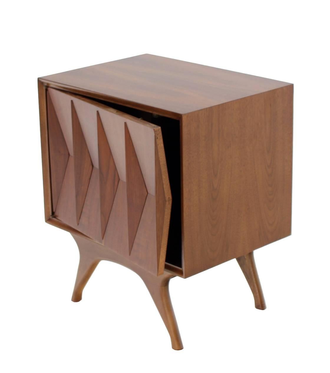 side table with door