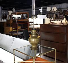 Vintage Brass Base Table Lamp