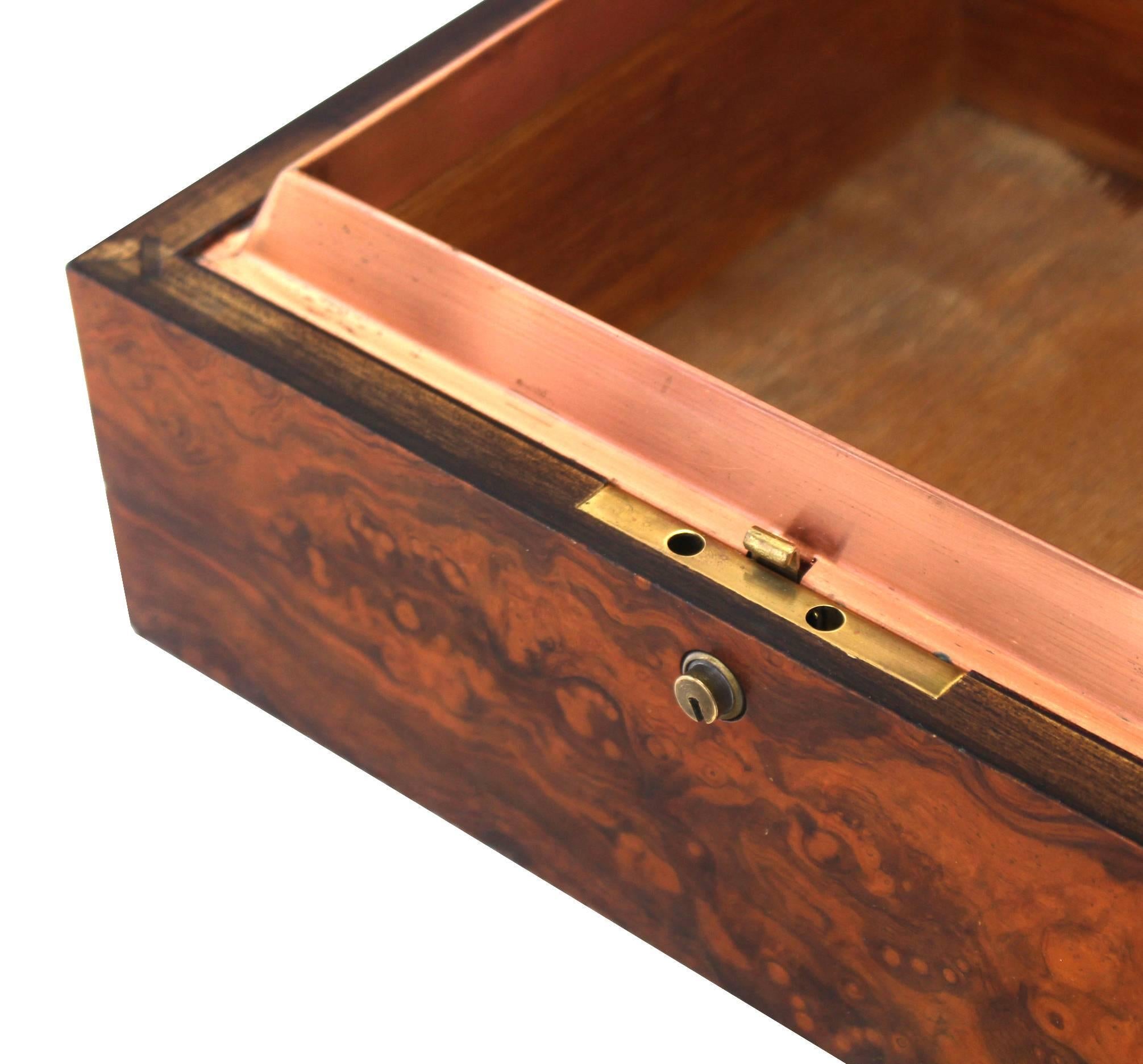 20th Century Burl Wood Humidor by Dunhill