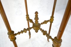 Very Fine Antique French Baroque Gilt Bronze Onyx Top Accent Lamp Table Stand