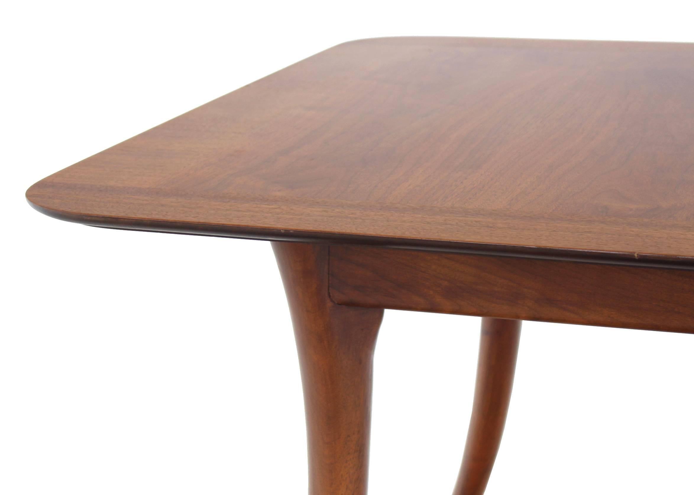 Sabre Leg Mid Century Modern Walnut Dining Table Gibbings Widdicomb For Sale 2