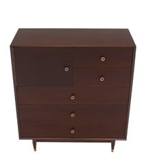 Commode haute en noyer de style Modernity