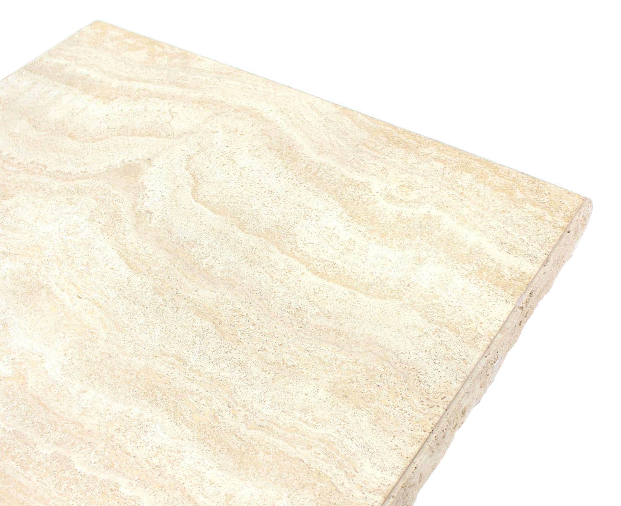 travertine square coffee table