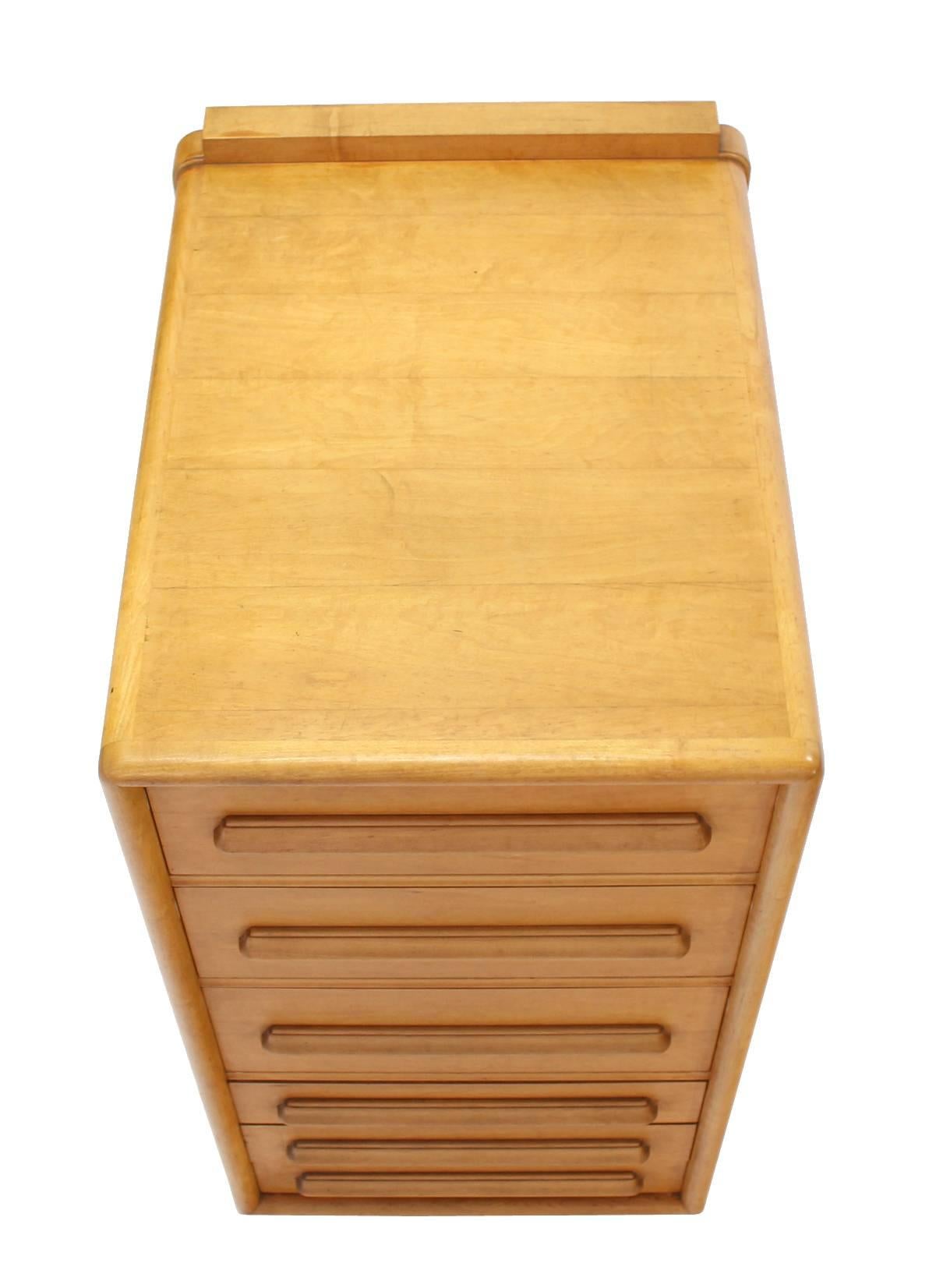Deep Drawers Heavily Custom Built File Cabinet In Excellent Condition For Sale In Rockaway, NJ