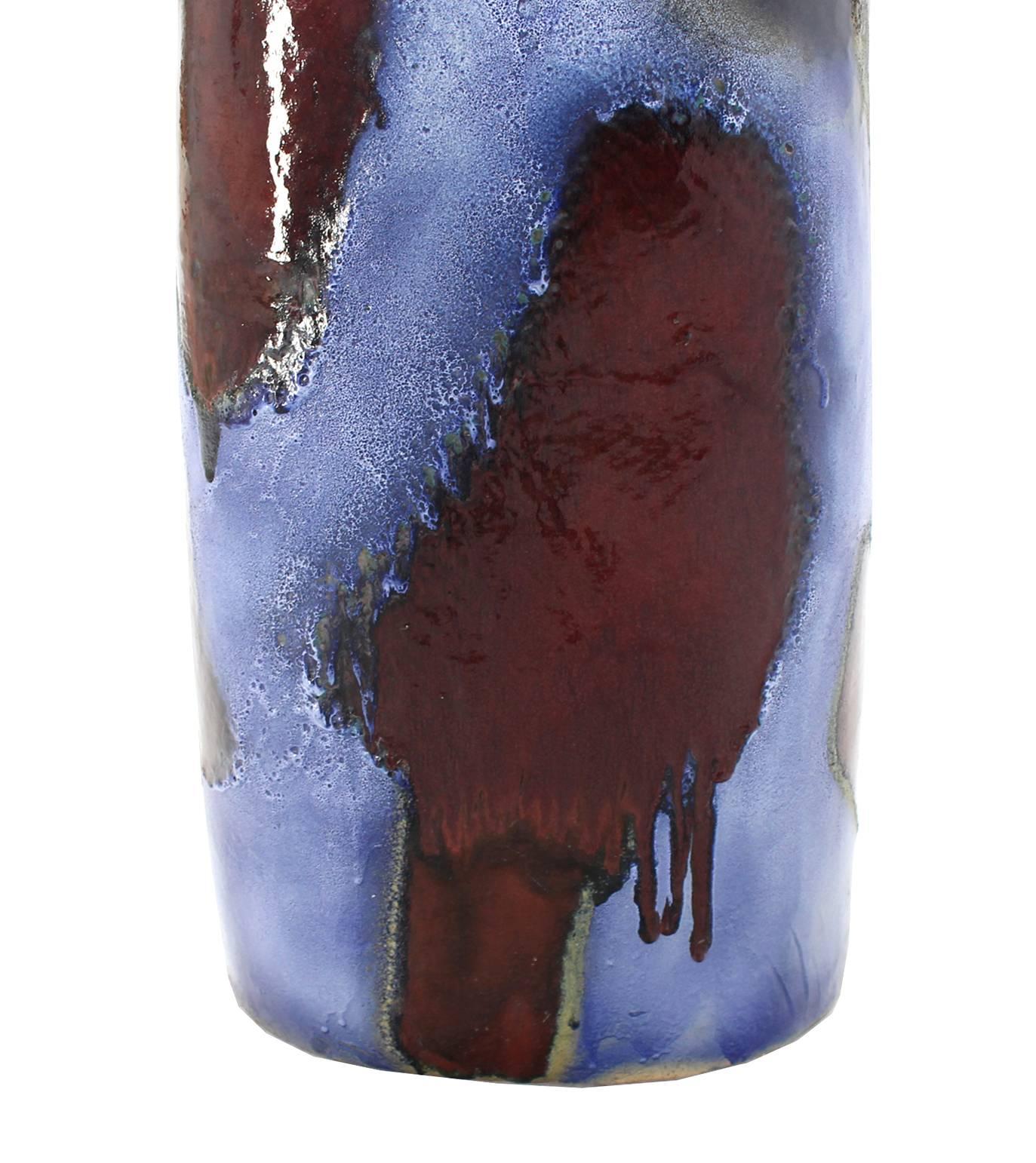 Large High Glazed Fired Ceramic Woma Torso Art Vase For Sale 1