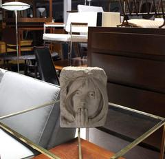 Mid-Century Modern Face Sculpture