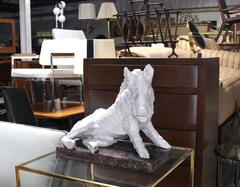 Large Fired Glazed Pottery Ceramic Sculpture of a Wild Boar