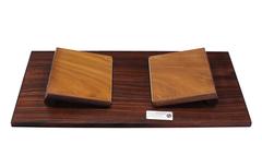 Folding Legs Serving Tray Rosewood and Tile Top, Denmark