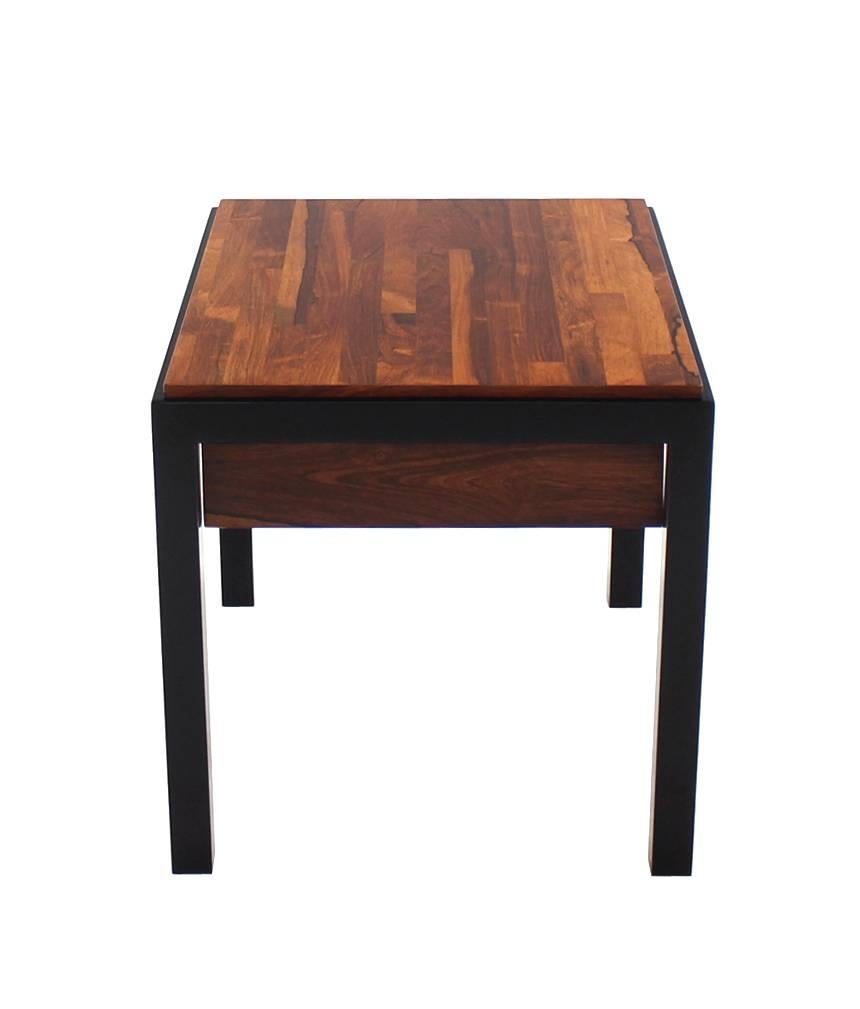 Ebonized Mid-Century Modern Rosewood Ebonised Legs End or Side Table For Sale