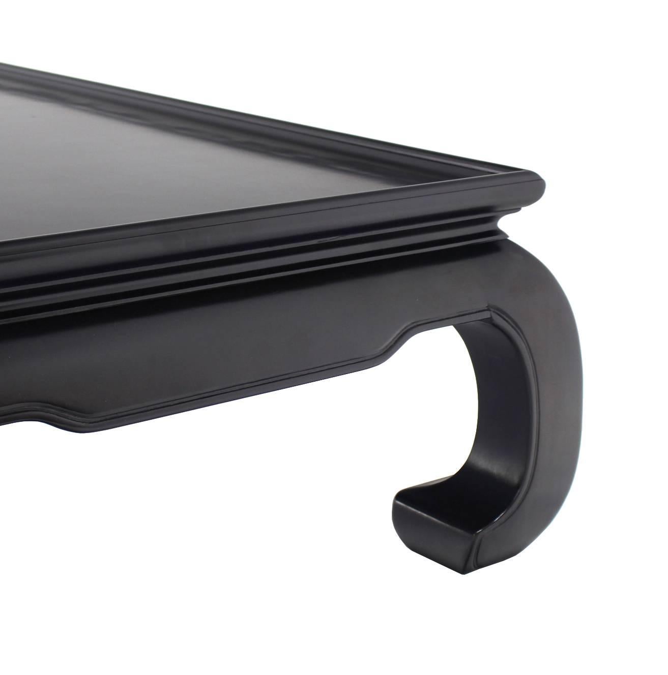 black lacquer coffee table