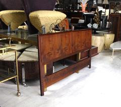 Mid Century Modern Oiled Walnut Danish Full Size Headboard