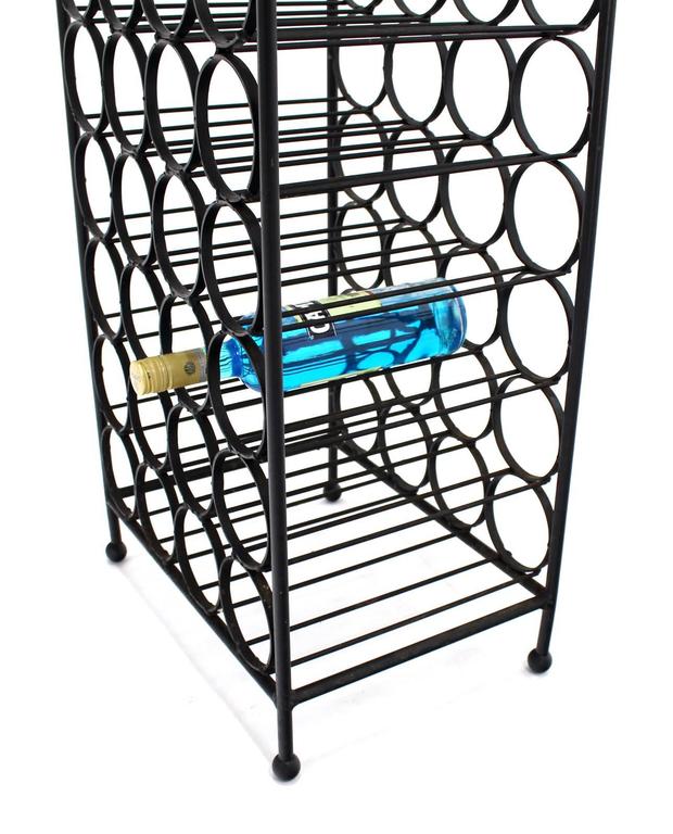 Large Tall Wrought Iron Wine Rack For Sale at 1stDibs tall wine rack
