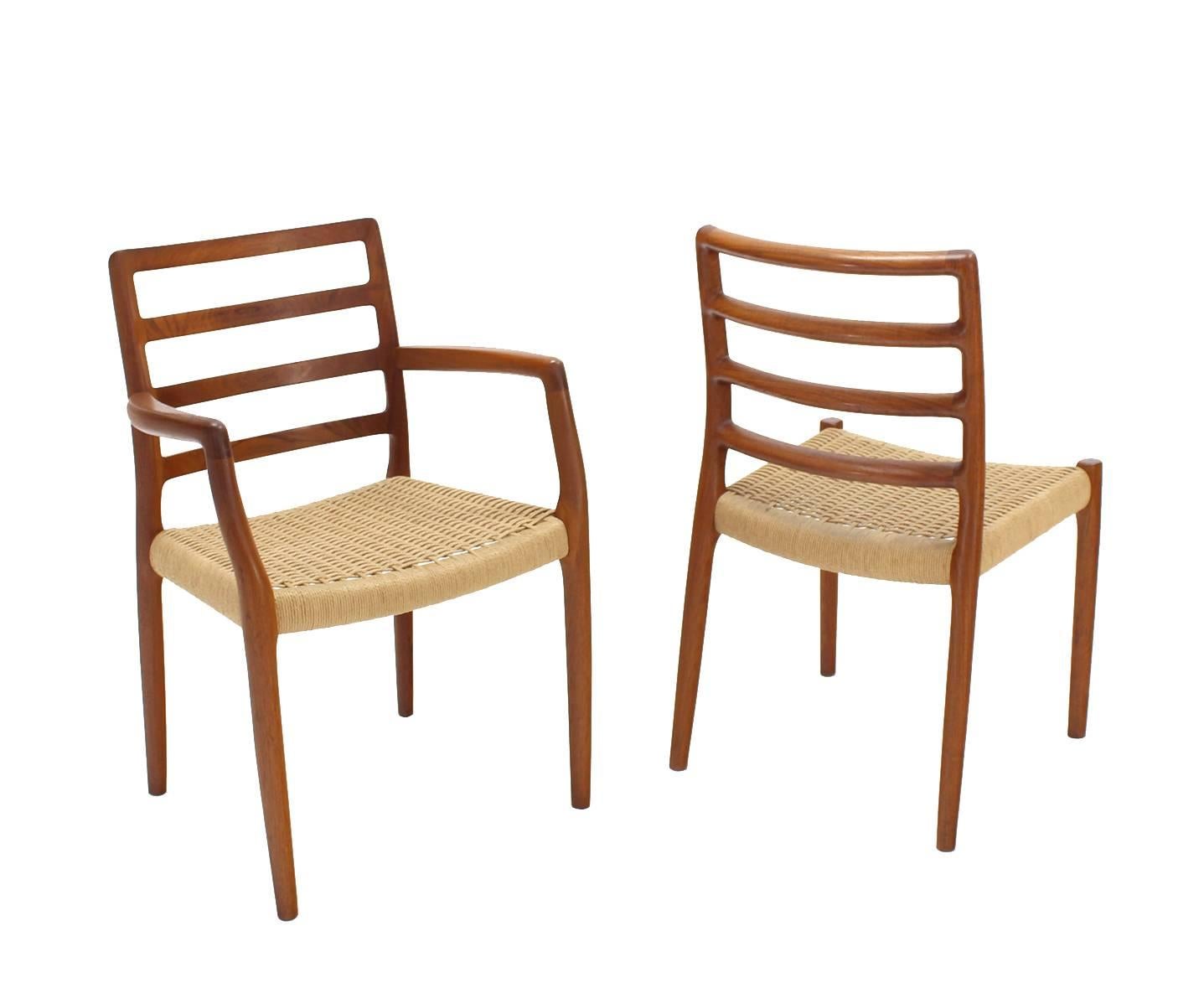 Set of Four Danish Mid-Century Modern Teak Dining Chairs 3