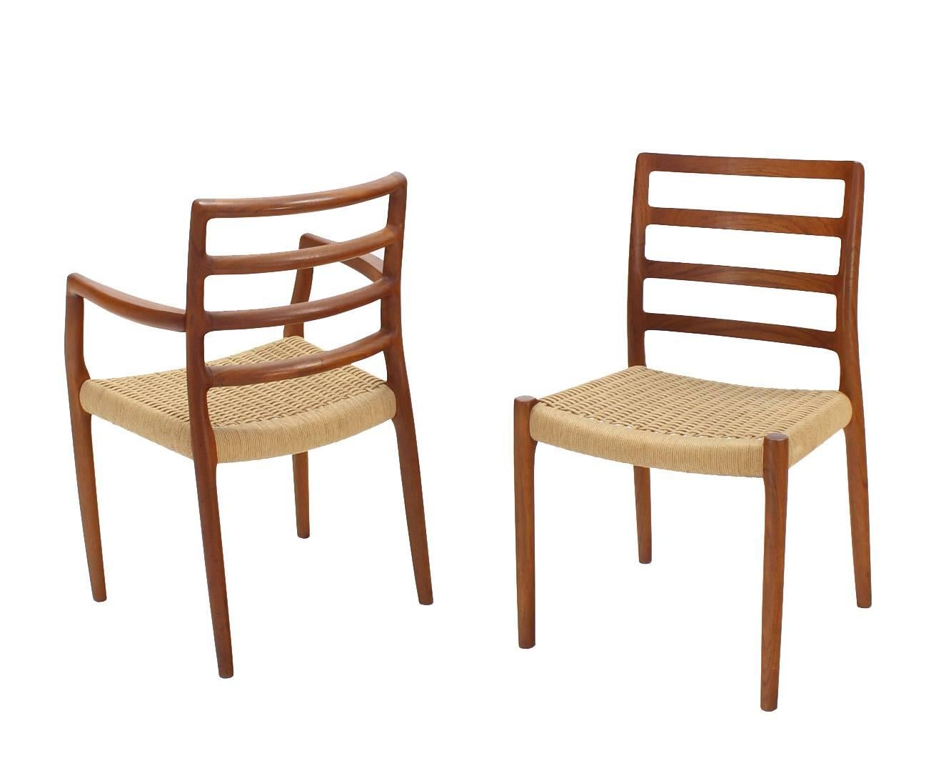 Set of Four Danish Mid-Century Modern Teak Dining Chairs 4
